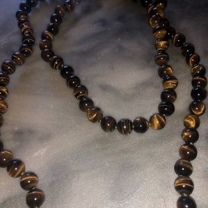 Tigers Eye beaded necklace